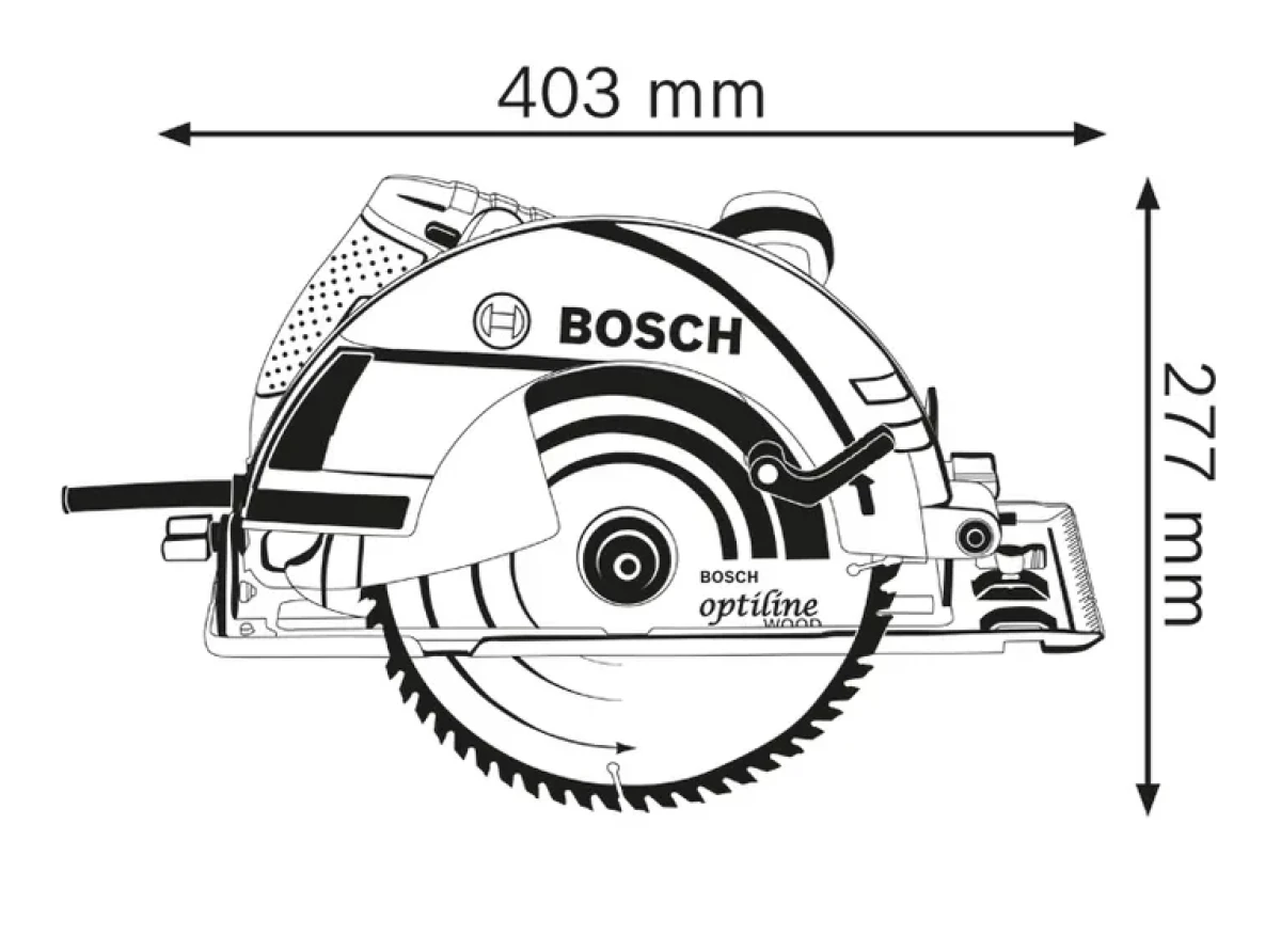Circular saw 2050W  235mm - Bosch