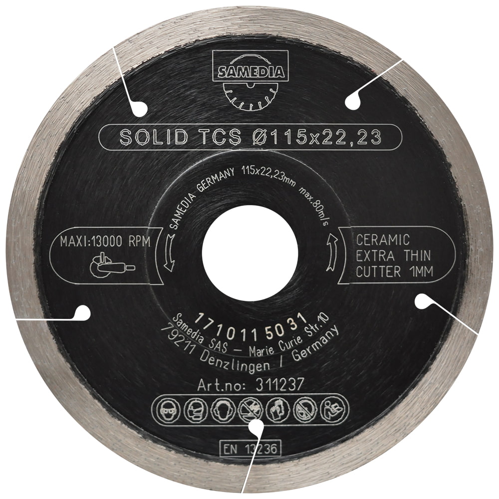 Samedia Diamond blade Solid TCS
