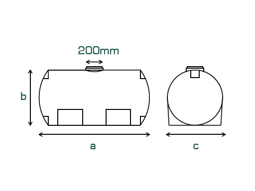 Horizontal Tanks - Diesel - One Layer